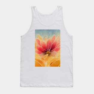 Desert Flower Watercolour Tank Top